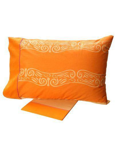 Sunshine Σετ Σεντόνια Cotton Feelings εμπριμέ 2017 Orange Μονό (160x260)