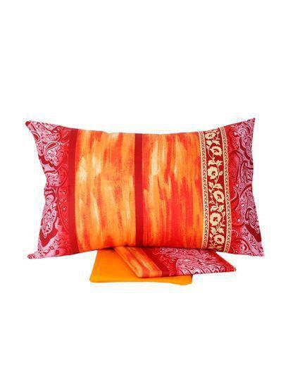 Sunshine Σετ Σεντόνια Cotton Feelings εμπριμέ 4136 Orange Μονό (160x260)