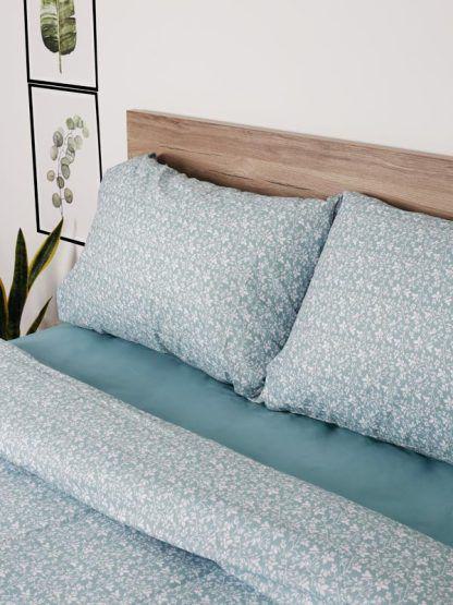Sunshine Σετ Σεντόνια Cotton Feelings 920 Aqua Μονό (165x270)