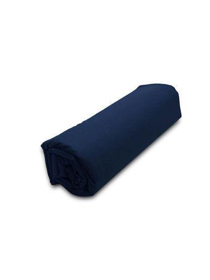 Sunshine Κατωσέντονο Menta με λάστιχο 26 Navy Μονό (100x200+20)