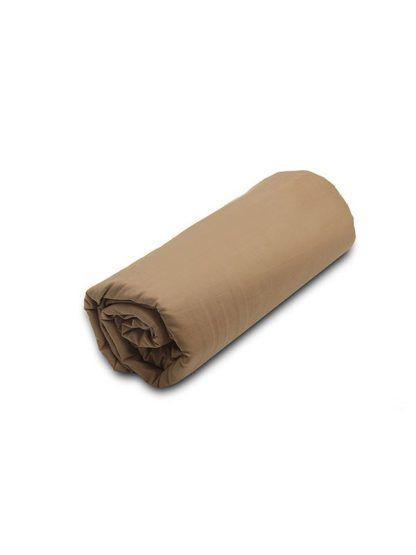 Sunshine Κατωσέντονο Menta με λάστιχο 5 Brown Μονό (100x200+20)