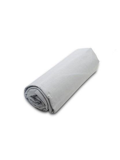 Sunshine Κατωσέντονο Menta με λάστιχο 18 Light Grey Μονό (100x200+20)