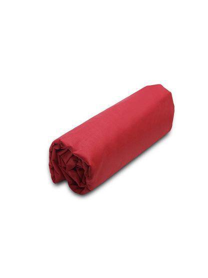 Sunshine Κατωσέντονο Menta με λάστιχο 12 Red Μονό (100x200+20)