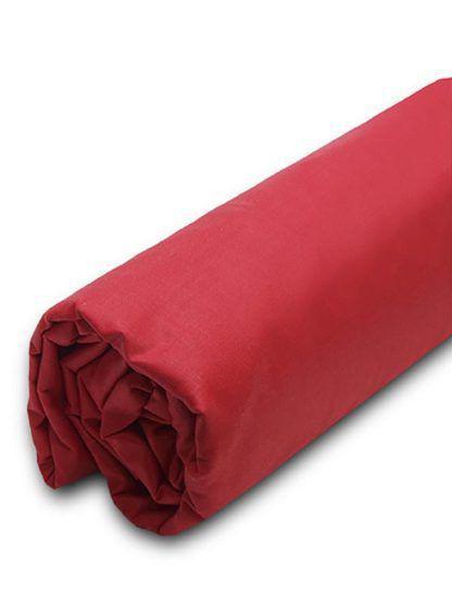 Sunshine Κατωσέντονο Menta με λάστιχο 12 Red Μονό (100x200+20)