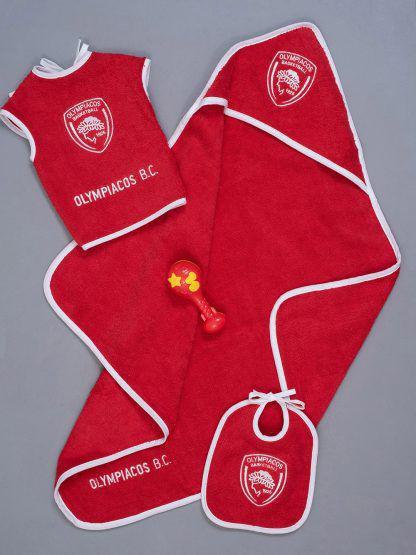 Palamaiki Σετ Λουτρου Βρεφικο Official Team Licenced Olympiacos Baby Block