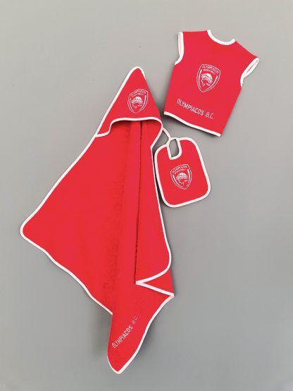 Palamaiki Σετ Λουτρου Βρεφικο Official Team Licenced Olympiacos Baby Block