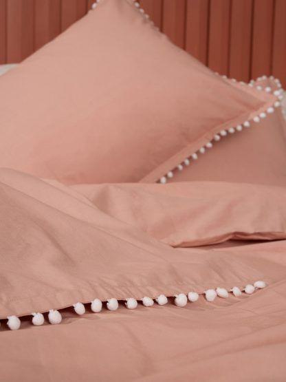 Palamaiki Παπλωματοθηκη Ημιδιπλη 170x240 Pon-pon Pon-pon Rose