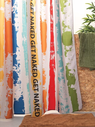 Palamaiki Κουρτινα Μπανιου Με 12 Κρικους 180x180 Shower Curtain Naked