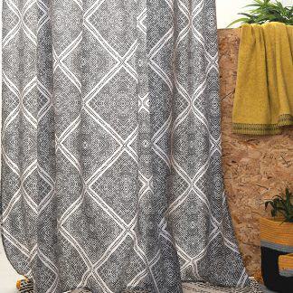 Palamaiki Κουρτινα Μπανιου Με 12 Κρικους 180x180 Shower Curtain Tiles