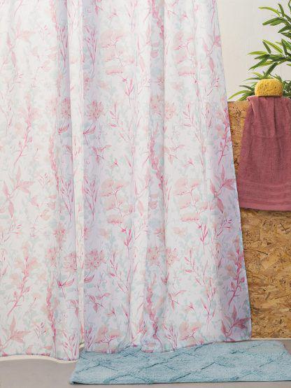 Palamaiki Κουρτινα Μπανιου Με 12 Κρικους 180x200 Shower Curtain Bouquet