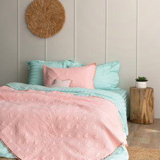 Palamaiki Κουβερλί King Size 260x240 Morgan Pink