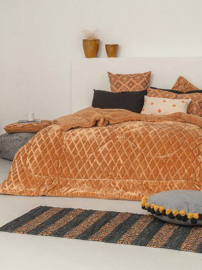 Palamaiki Διακοσμητικη Μαξιλαροθήκη Nadine 50x50 Nadine/2 Tan