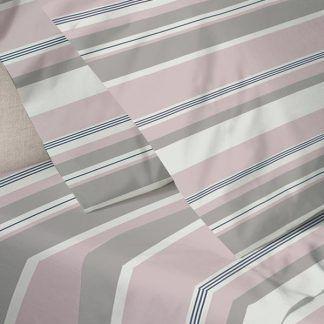 Sunshine Σετ Σεντόνια Menta Εμπριμέ 550 Pink Μονο (160x250)
