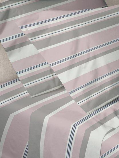 Sunshine Σετ Σεντόνια Menta Εμπριμέ 550 Pink Μονο (160x250)
