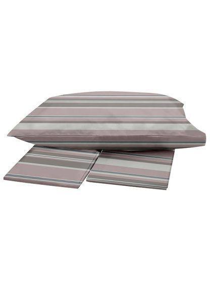 Sunshine Σετ Σεντόνια Menta Εμπριμέ 550 Pink Μονο (160x250)