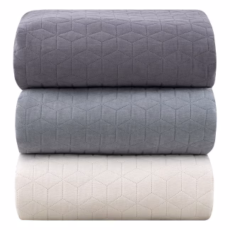 Κουβερλί Υπέρδιπλο Trivial Art 12100 Σε 3 Αποχρώσεις 230x260 Γκρι