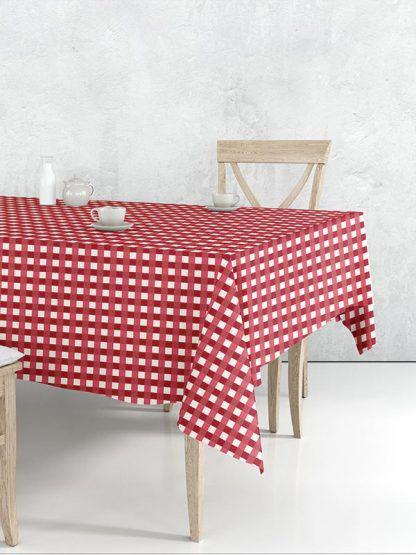 Sunshine Τραπεζομάντηλο 2024 Red 140 cm x 140 cm
