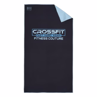 Πετσέτα Γυμναστηρίου Microfiber Art 2202 50x90 Μαύρο,σιέλ