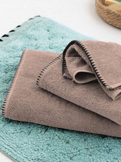 Palamaiki Σετ Πετσετες Towels Collection BROOKLYN TAUPE