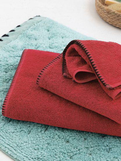 Palamaiki Πετσέτα Προσώπου Towels Collection 50x90 BROOKLYN RED