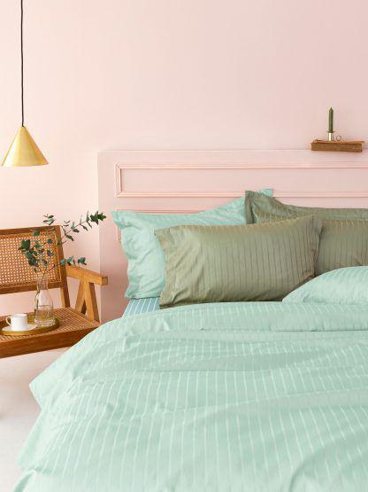 Palamaiki Σετ Υπέρδιπλα Σεντόνια 240x270 Sateen Riga MINT