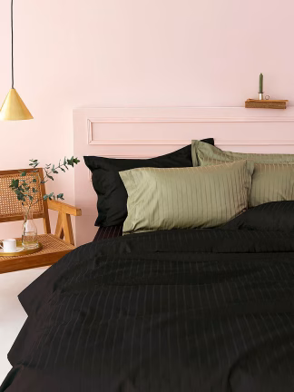 Σεντόνι Υπέρδιπλο 240x270 Sateen Riga BLACK Σεντόνι Υπέρδιπλο 240x270 Sateen Riga BLACK