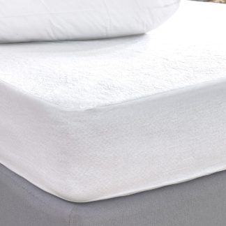Palamaiki Κάλυμμα King size White Comfort 180x200+35 TERRY WATERPROOF