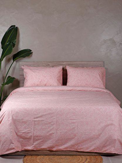 Sunshine Σετ Σεντόνια Cotton Feelings 2040 Pink Μονό (165x270)