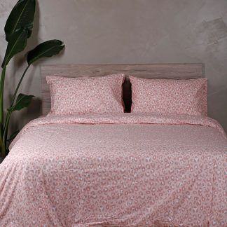 Sunshine Σετ Σεντόνια Cotton Feelings 2044 Pink Μονό (165x270)