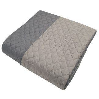 Κουβερλί Le Blanc Microfiber ULTRASONIC 90gr/m2 NEW ΜΕ ΡΕΛΙ ΓΚΡΙ - ΑΝΟΙΧΤΟ ΓΚΡΙ Σούπερ Υπερδιπλο 240Χ260