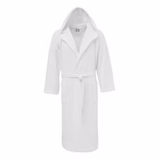 Μπουρνούζι Satisfaction Ζακαρ Με Κουκούλα Art3055 80%cot-20%pol 270gsm Λευκό Μπουρνούζι Satisfaction Ζακαρ Με Κουκούλα Art3055 80%cot-20%pol 270gsm Λευκό