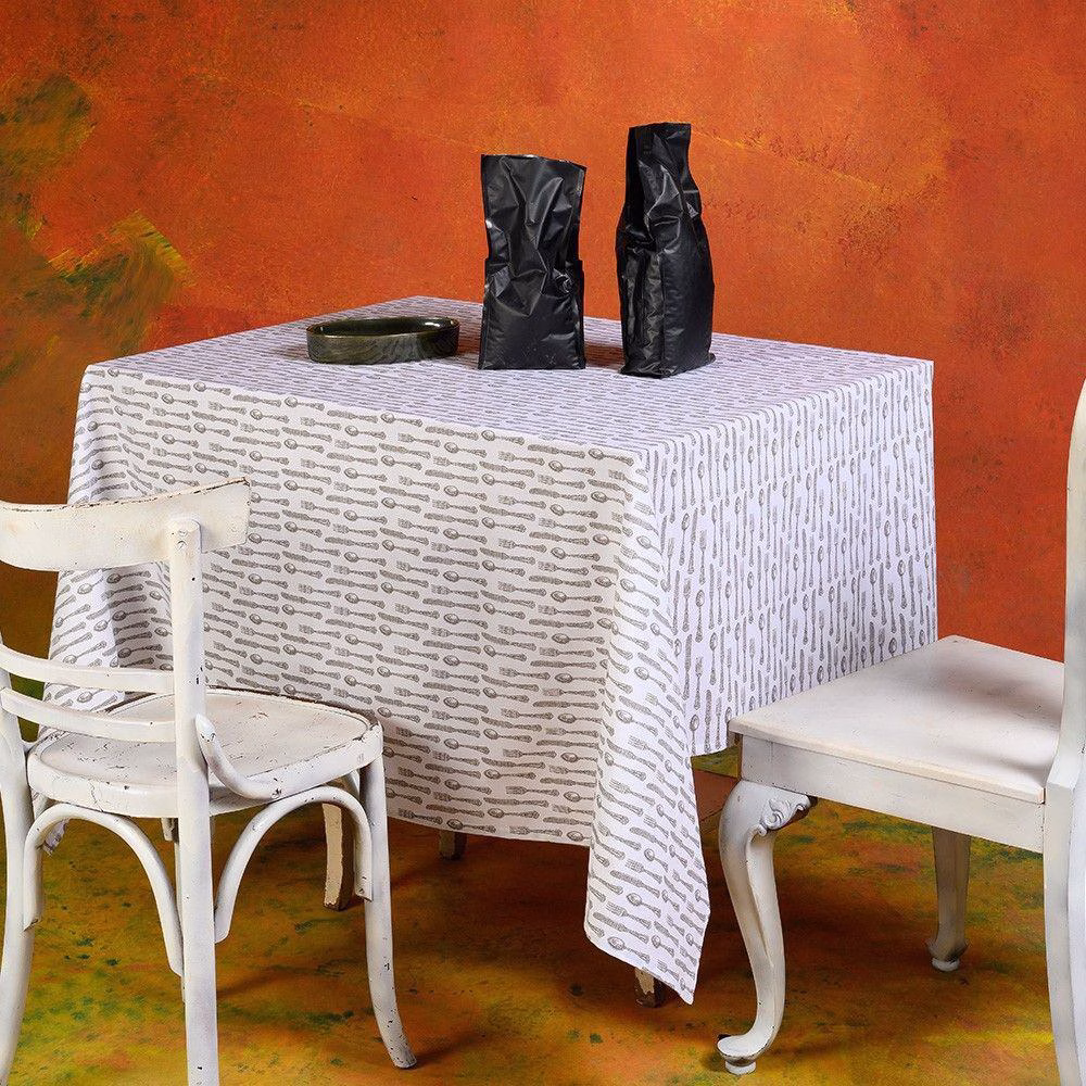Τραπεζομαντηλο Edmonde White 140χ140 Τραπεζομαντηλο Edmonde White 140χ140