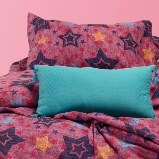 Σετ Μαξιλαροθηκεσ Φανελενιεσ Asterio Dusty Pink Winter Line Kids