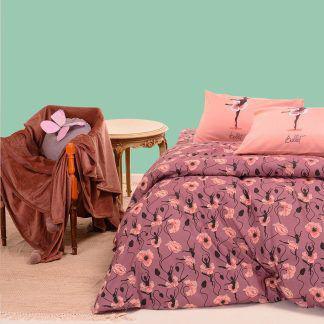 Melinen Home Σετ Σεντονια Μονα (Λ) Dance Mauve Kids Line 170Χ270