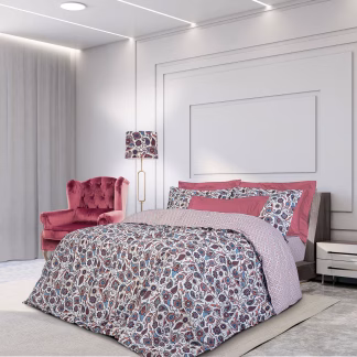 Σετ Σεντονια Μονα 2119 Μπεζ, Μπλε, Μπορντω