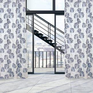 Das Home 2177 Κουρτινα 140Χ260 Με Τρουκς Γκρι - Εκρου Γκρι - Εκρου