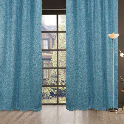 Das Home 2132 Κουρτινα 140Χ280 Με Τρουκς Μπλε Μπλε