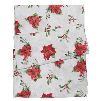 Das Home Christmas Runner 45Χ140 0625 Κοκκινο - Μπεζ Κοκκινο - Μπεζ