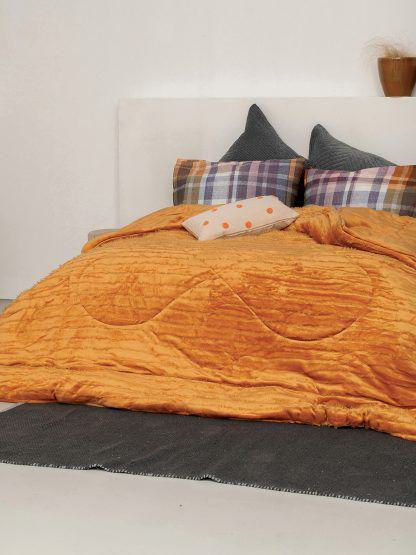 Palamaiki Κουβερτοπαπλωμα Ημιδιπλο 160x240 Gwen Gwen Gold