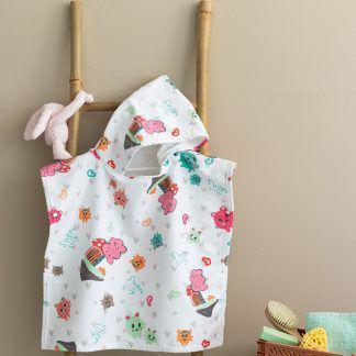 Palamaiki Poncho baby 60x120 NB0141 GIRL