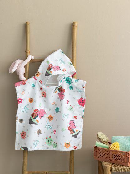 Palamaiki Poncho baby 60x120 NB0141 GIRL