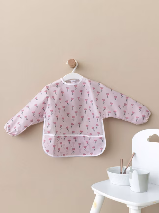 Σαλιάρα με μανίκια NB0146 GIRL