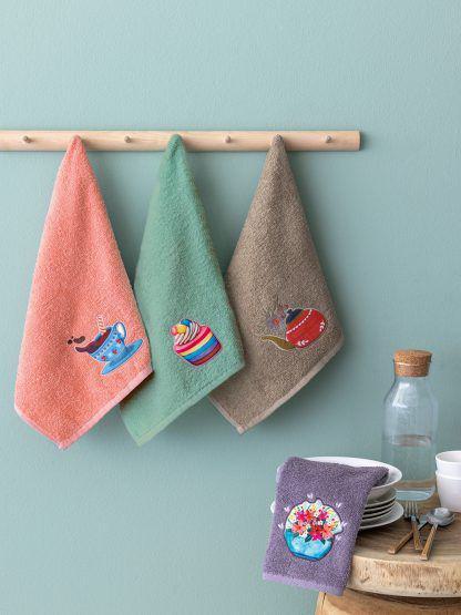 Palamaiki Σετ 4 Πετσέτες Κουζίνας Kitchen Towels 40x70 KT240