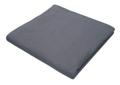Κουβέρτα Πικέ Le Blanc Sanforized Cotton 100% Μονή 170x260 Grey