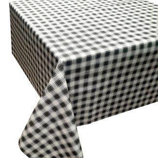 Τραπεζομάντηλο ΚΟΜΒΟΣ Καρό Polycotton Design-1 Grey 140x220