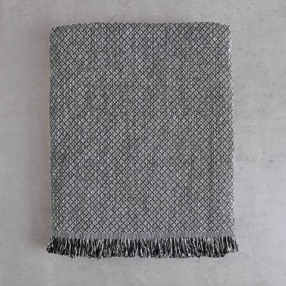 Rythmos Tempe Γκρι Μαυρο - Μαξιλαροθηκη 40X40 Μπεζ
