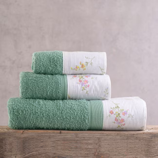 Fern Εκρου - Σετ Πετσετες 3τεμ. Σετ 3 Τεμαχιων (30x50, 50x90, 80x150) Συσκευασια Κουτιου