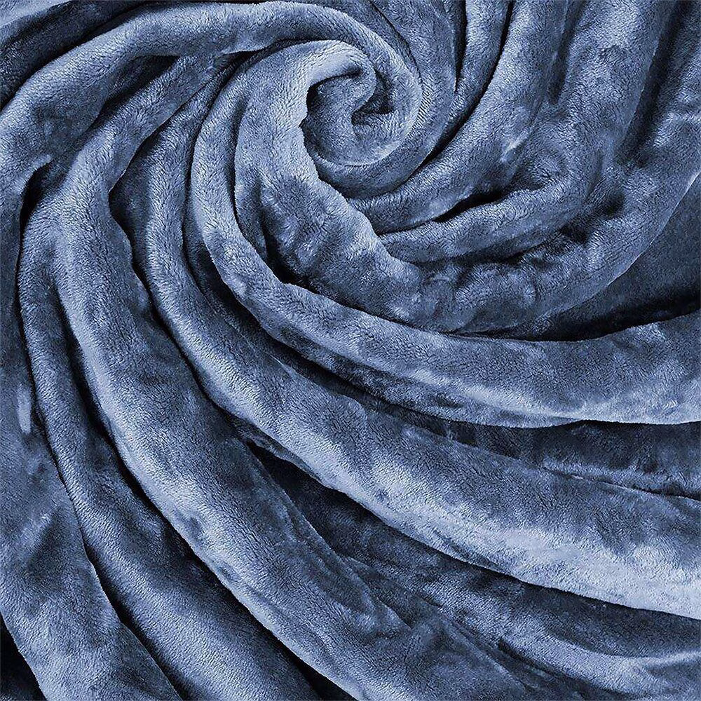 LINO ΚΟΥΒΕΡΤΑ VELLUT BLUE 220X240 LINO ΚΟΥΒΕΡΤΑ VELLUT BLUE 220X240