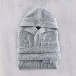 Twist - Γκρι Μπουρνουζι Παιδικο Με Κουκουλα Γκρι 14-16