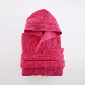 Twist - Φουξια Μπουρνουζι Παιδικο Με Κουκουλα Φουξια 14-16